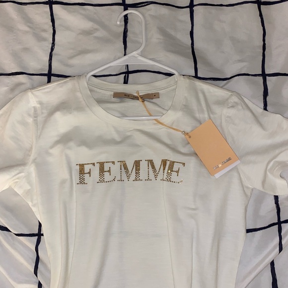 White tshirt from boutique in Paris - Picture 2 of 2